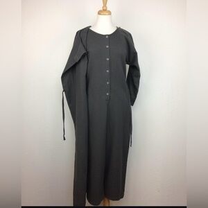 Black Crane Flannel Jumpsuit size xs